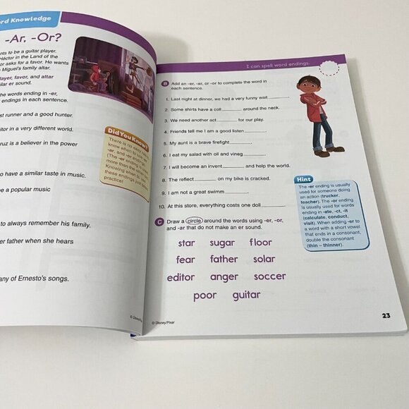 Disney Pixar Magical Adventures in Third Grade Learning Book - Picture 13 of 16